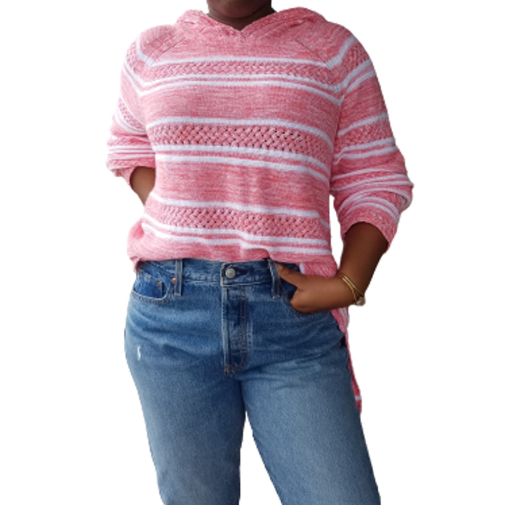 TOMMY BAHAMA Anacapa Marled Stripe Hoodie NWT - Picture 8 of 11